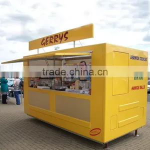 2016 Fibreglass Street Mobile Kitchen Service Cart YG-FRP-03 Food Kiosks for Sale thumbnail-2