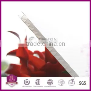 High Quality 4mm 6mm 8mm 10mm Twin Wall Polycarbonate Roofing Sheet thumbnail-1