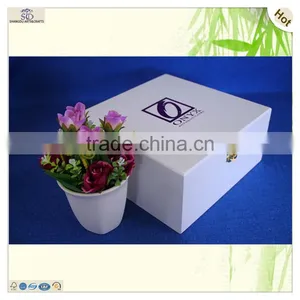 Decorating Lighted Plain Craft Wooden Pen Box thumbnail-5