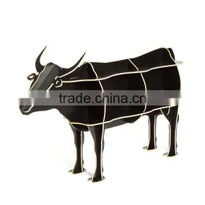 Cattle Puzzle Table,Creative Animal Furniture,MDF DIY Assembled CattleTable For Fashion Living Room,Wooden Animal Furniture thumbnail-1