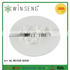 Ceramic White Porcelain "lotus" Egg Tray, Egg Holder, Egg Dish, Egg Plate thumbnail-3