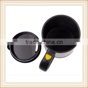 Automatic Plain Mixing Coffee Tea Cup Lazy Self Stirring Mug Button Pressing BLK thumbnail-6