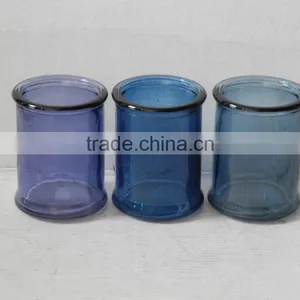 Cylinder Glass Candlestick Tealight thumbnail-1