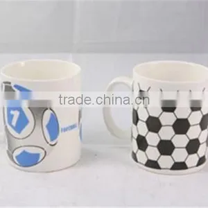 Factory Direct Sales Ceramic White Mug for Sublimation With World Cup Football Decal thumbnail-1