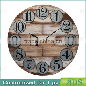 Modern Design Black Metal Rustic Stand Clock thumbnail-1