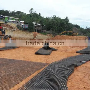 Warp Knitted Polyester Geogrid With PVC Coating thumbnail-1