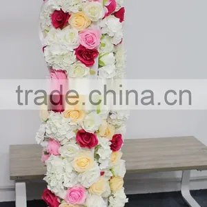 GNW FLW1608031 New Style Roll up Artificial Flowers Wall Backdrop Design thumbnail-2