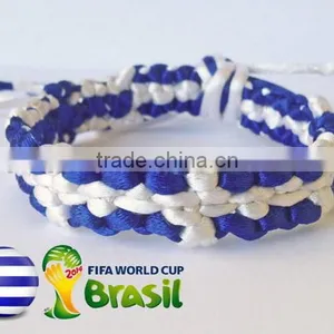 2017 Hot New Bestselling Product Wholesale Unique Handmade Square Greece Flag Braided Bracelet Made in China thumbnail-1