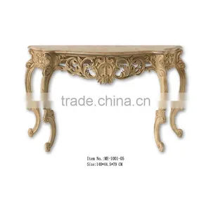 French Style Reproduction Living Room Furniture Console Table With Wood Top thumbnail-1