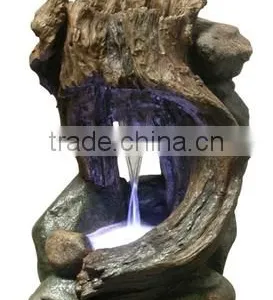 Rainforest Waterfall Tabletop Fountain With LED Lights thumbnail-2