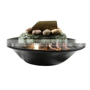 Soothing Balance Slate Tabletop Water Fountain With LED Light thumbnail-5