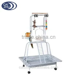 African Grey Macaw Cockatoo Parrot Play Stand Cage By Liberta Antique Colour thumbnail-1
