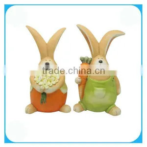 Easter Rabbit Stone Garden Decoration thumbnail-1