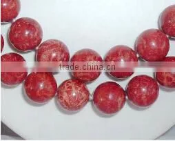 Wholesale 17" 10mm Original Coral Beads Necklace thumbnail-1