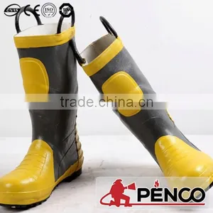 Fireman Foot Protection Waterproof Oilproof Steel Toe Rubber Man Worker Chemical Shoes Safety Boots thumbnail-2