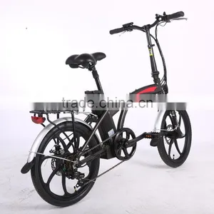 CE 36V 250W Foldable Electric Bicycle 20inch Folding Electric Bike With One-piece Aluminum Alloy Wheel thumbnail-1