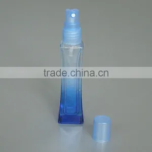 20ml Perfume Blue Glass Spray Bottle, Screw Neck Glass Perfume Bottle With Plastic Sprayer thumbnail-2