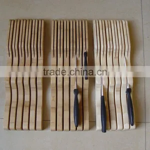 Bamboo In-drawer Knife Storage Tray thumbnail-4