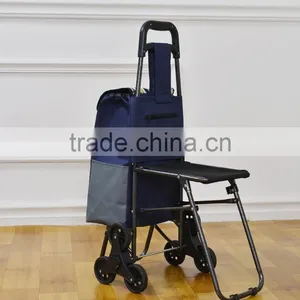 6 Wheels Folding Climb Stair Shopping Trolley / Stair Climber Shopping Trolley thumbnail-4