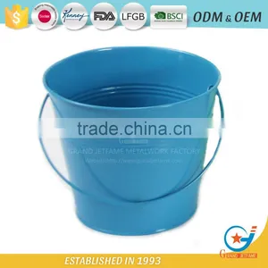 Garden Unique Powder Coated Metal Colorful Flower Pots Colorful Plant Pots thumbnail-1