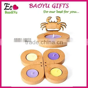 Christmas Wood Candle Holder thumbnail-1