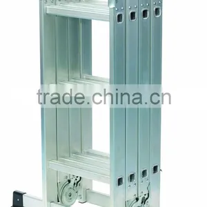 WR2397A-IGS Multi-Function Aluminium Ladder Folding Agility Ladder With Steel Platform Step Ladder thumbnail-4