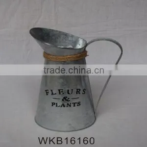 Rustic Vintage Style Handmade Metal Garden Flower Pot Excellent Quality thumbnail-6