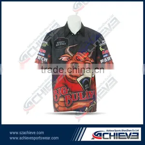 New Style Sublimated Chicago Blackhawks Jersey ,racing Polo Shirt thumbnail-3