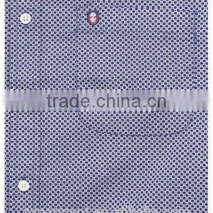 2017 NEW Indian Fashion Long Sleeve Blue Stripes French Cuff Button-down Collar Casual Man Shirt thumbnail-6
