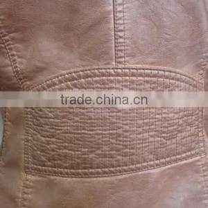 Punk Rock PU Leather Jacket Women Tops Faux Leather Autumn Coat Slim Orange Jackets Outwear Women Top 2015 Faux Leather Jacket thumbnail-3