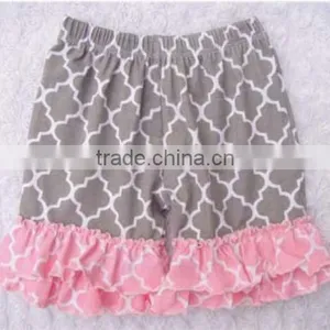 2016 China Yiwu Product and Wholesale and EXW Price Cotton Shorts With Rufffle for Baby Kids for Summer and Sport Wearing thumbnail-6