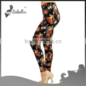 Satin Print Straight Fit 2016 Fashion Pants For Women thumbnail-1