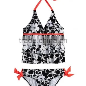 Girls Nylon/spandex Floral AOP Swimsuit thumbnail-1