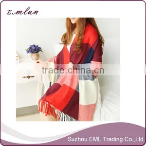 Wholesale Checks Office Ladies Scarf/cashmere Infinity Scarffashion Scarf/ thumbnail-1