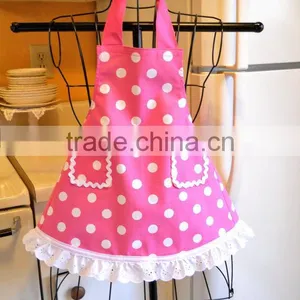 100% Cotton Baby Clothes Factory Direct Wholesale Baby Girls Polka Dot Aprons Lovely Bib for Kids thumbnail-4