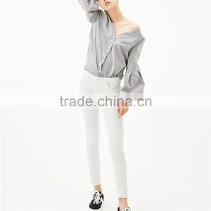 Korean Fashion Designs Casual Pure Color Skinny Fit Trousers Womens thumbnail-4