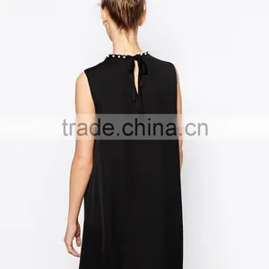 French Connection Dress With Encrusted Neckline thumbnail-3