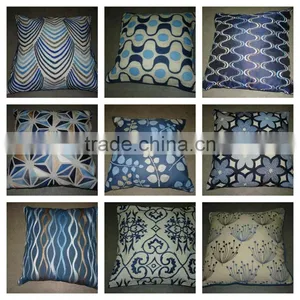 Beautiful Indigo Moods Embroidered Cushion Covers Collection thumbnail-1