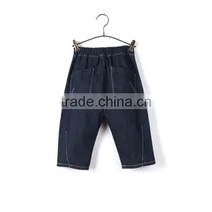 2016 China Apperal Factory 100% Cotton Latest Fashion 3 Metal Button Design Denim Wholesale Kids Jeans thumbnail-2
