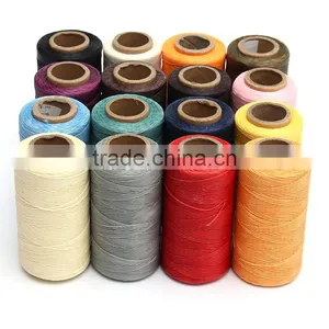 Ecellent Quality 1 Spool 260m 1mm Flat Sewing Coarse Braid Waed Thread For Leather Craft Repair thumbnail-3