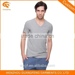 Promotional Plain Election Campaign V Neck Man Cotton t Shirts thumbnail-2