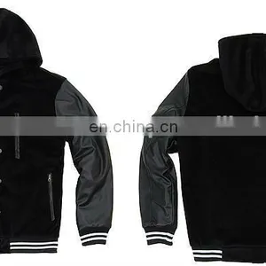 Varsity Baseball Letterman College Cotton Varsity Jacket thumbnail-3