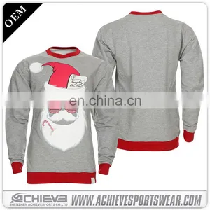 High Quality Sublimation Custom Polyester Knit Sweater thumbnail-4