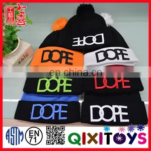 2016 New Designed Fashion Sublimation Knitted Winter Hats With Pompom thumbnail-2