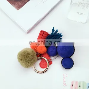 Mickey Ball Keychain Tassel Cute Creative New Bag Ornaments thumbnail-4