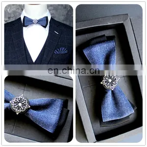 Aidocrystal Handmade Wedding Ties Adjustable Satin Men Dot Tuxedo Classic Party Novelty Bow Tie Necktie thumbnail-3