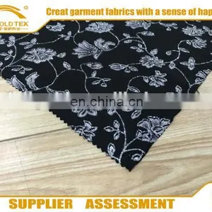 New Design Printing Crinkle FDY Fabric With Small Flower Foil thumbnail-3