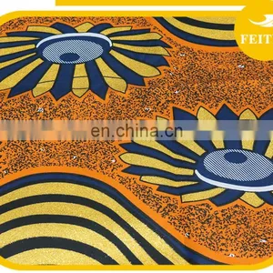 Hot Sale Super Wax Hollandais/Wholesale African Wax Printes Fabric/Feitex Cotton African Print Fabric thumbnail-3