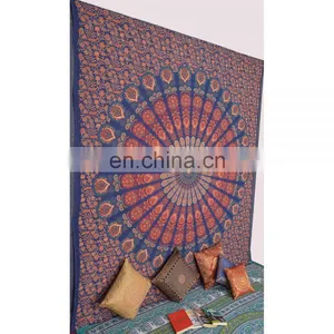 Bohemian Hippie Indian Jaipuri Mandala Tapestry thumbnail-2