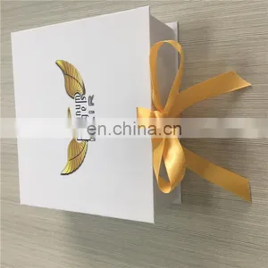 2017 Hot Sales Elegant White Box With 4C Printing Logo for Birthday Gift Packed thumbnail-1